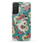 Floral Shark Traditional Tattoo Phone Case