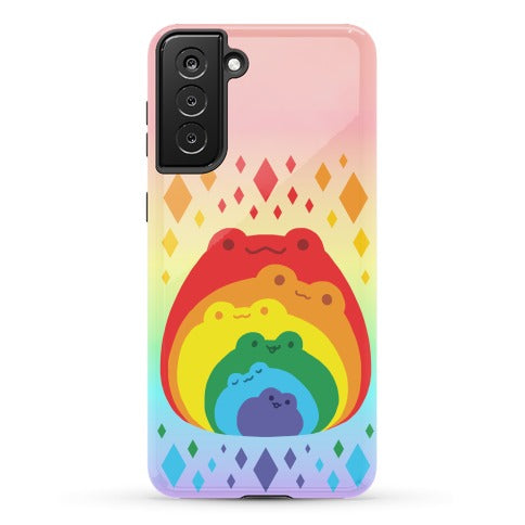Frogs In Frogs In Frogs Rainbow Phone Case