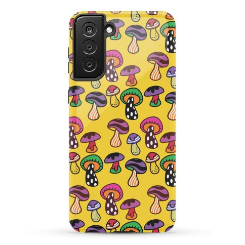 Funky Mushroom Pattern Phone Case