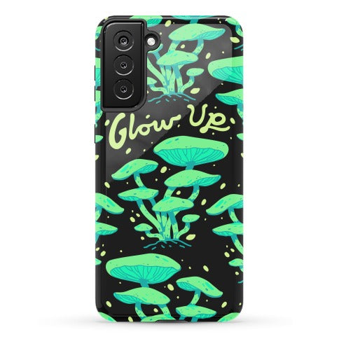 Glow up Bioluminescent Mushrooms Phone Case