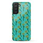 Green Carnation Pattern Phone Case