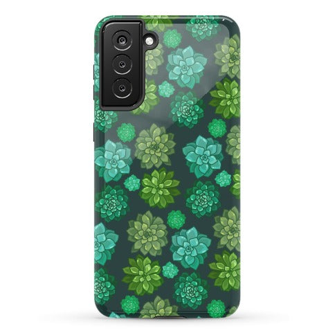 Green Succulent Pattern Phone Case