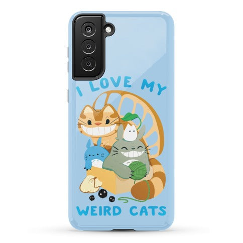 I love my weird cats Phone Case