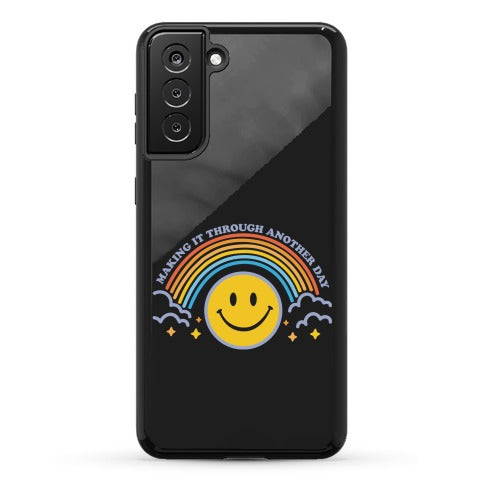 Making It Through Another Day Smiley Face Phone Case