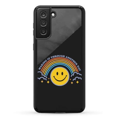 Making It Through Another Day Smiley Face Phone Case
