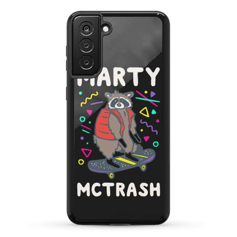 Marty McTrash Raccoon Parody Phone Case
