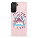 Misgender Me & I'll Bite You (Trans Flag) Phone Case