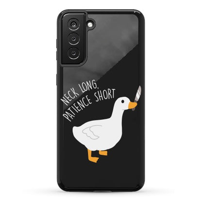 Neck Long, Patience Short Goose Phone Case