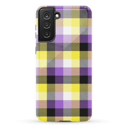 Nonbinary Pride Flag Plaid Phone Case