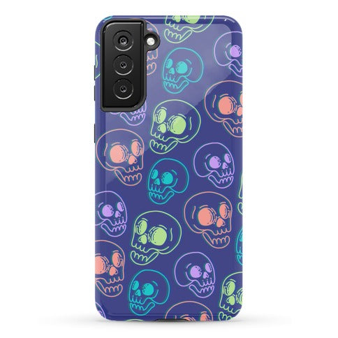 Pastel Skulls Glitch Phone Case