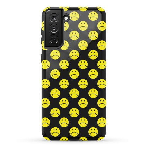 Sad Smiley Face Pattern Phone Case