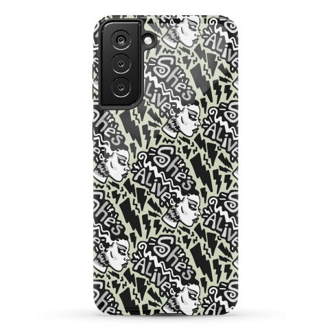 She's Alive Bride of Frankenstein Parody Phone Case