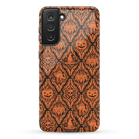 Spooky Vintage Halloween Pattern Phone Case