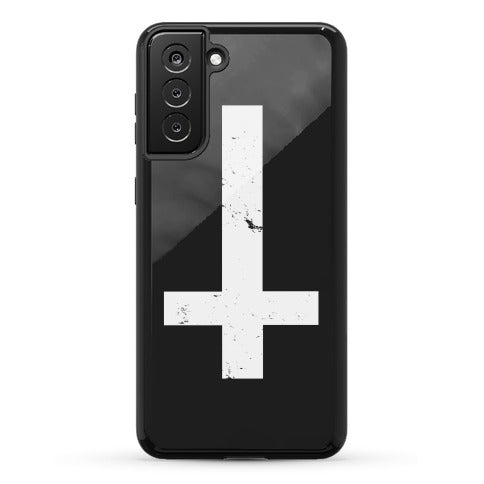 Upside Down Cross Phone Case