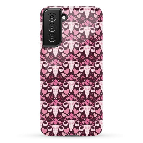 Uterus Pattern Phone Case