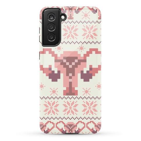 Uterus Sweater Pattern Phone Case