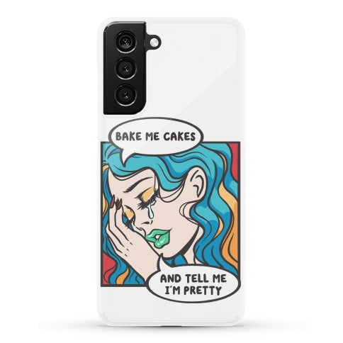 Bake Me Cakes And Tell Me I'm Pretty Comic Girl Phone Case