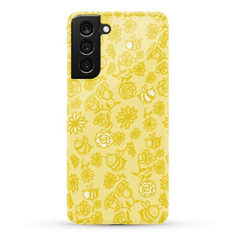 Bee And Flower Pattern Phone Case