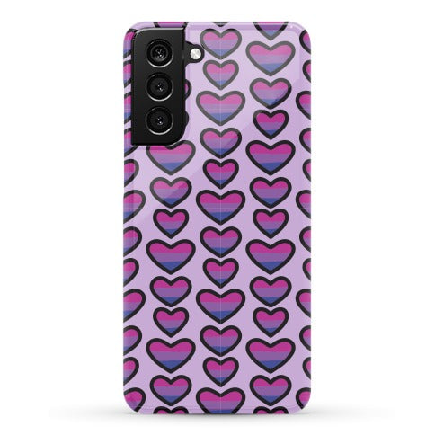 Bisexual Hearts Pattern Phone Case