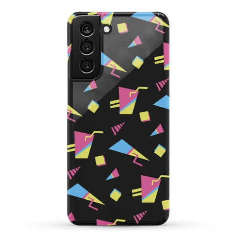 Black 80s/90s Pattern Phone Case