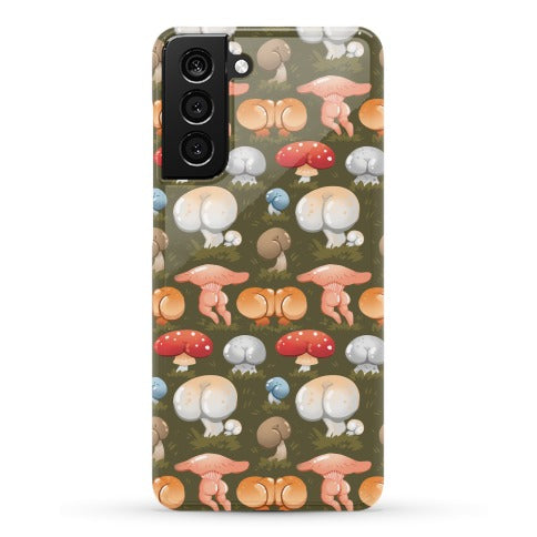 Butt Mushroom Pattern Phone Case