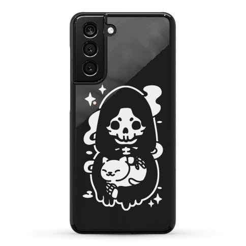 Death and Kitty Phone Case