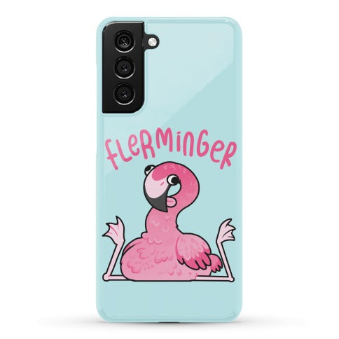 Derpy Flamingo Flerminger Phone Case