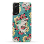 Floral Shark Traditional Tattoo Phone Case