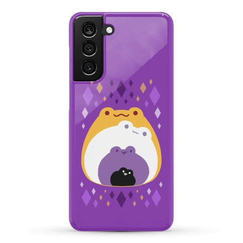 Frogs In Frogs In Frogs Nonbinary Pride Phone Case