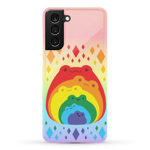 Frogs In Frogs In Frogs Rainbow Phone Case