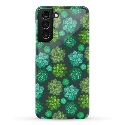 Green Succulent Pattern Phone Case