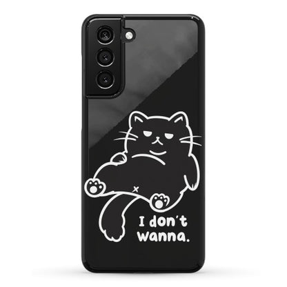 I Don't Wanna (black) Phone Case