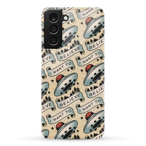 I Want to Believe (Old School Tattoo) Phone Case