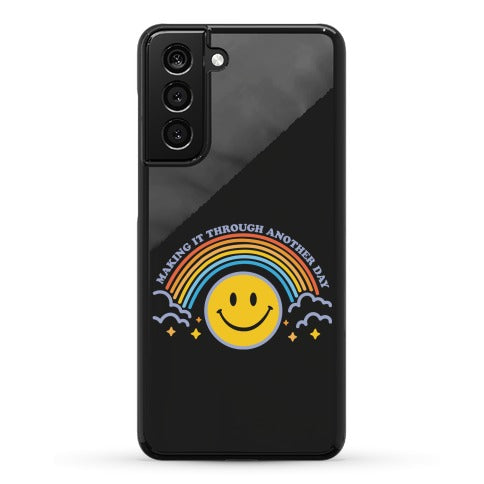 Making It Through Another Day Smiley Face Phone Case