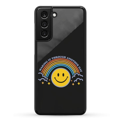 Making It Through Another Day Smiley Face Phone Case