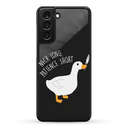 Neck Long, Patience Short Goose Phone Case