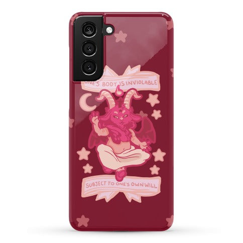 One's Body Is Inviolable Subject To One's Own Will Phone Case