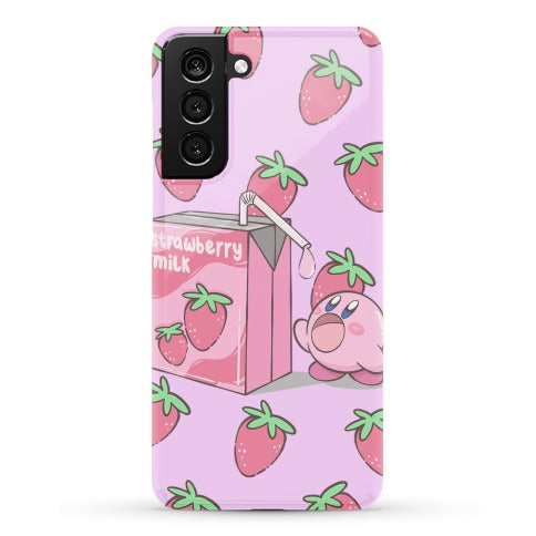 Strawberry Milk Kirby Parody Phone Case