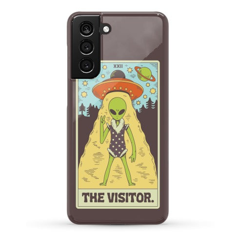The Visitor Alien Tarot Card Phone Case