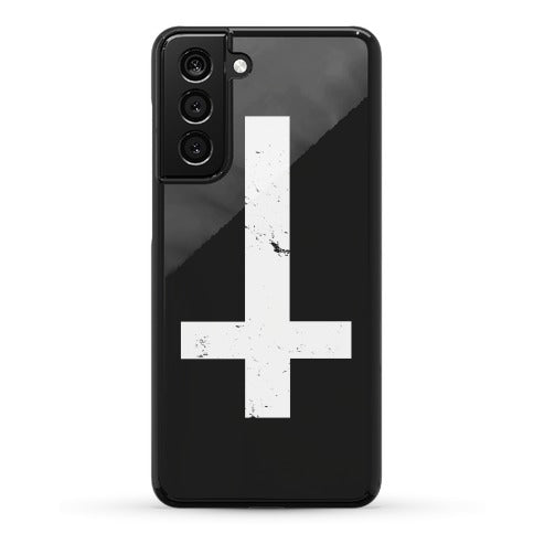 Upside Down Cross Phone Case