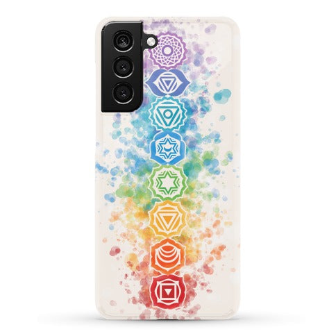 Watercolor Chakra Symbols Phone Case
