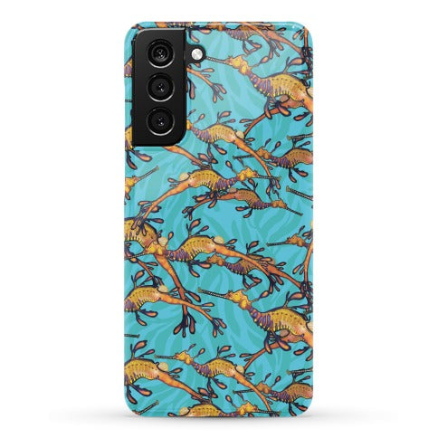 Weedy Sea Dragon Nautical Pattern Phone Case