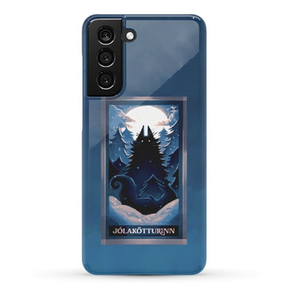 Yule Cat Tarot Card Jólakötturinn Phone Case