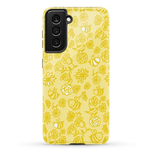 Bee And Flower Pattern Phone Case