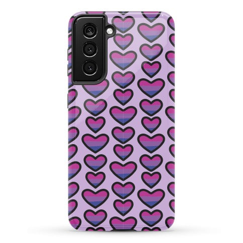 Bisexual Hearts Pattern Phone Case