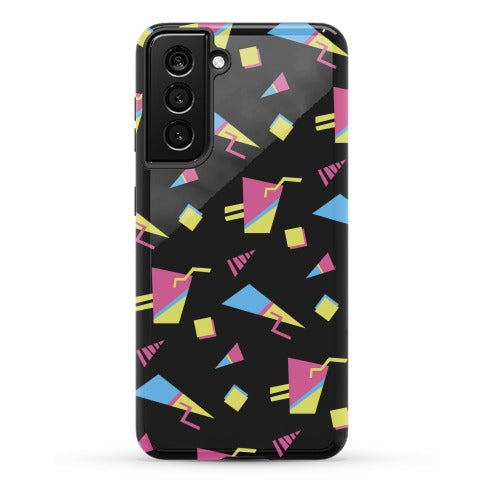 Black 80s/90s Pattern Phone Case