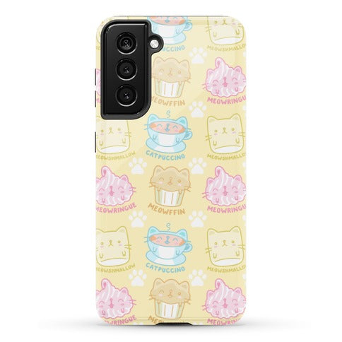 Cute Cat Snacks Pattern Phone Case