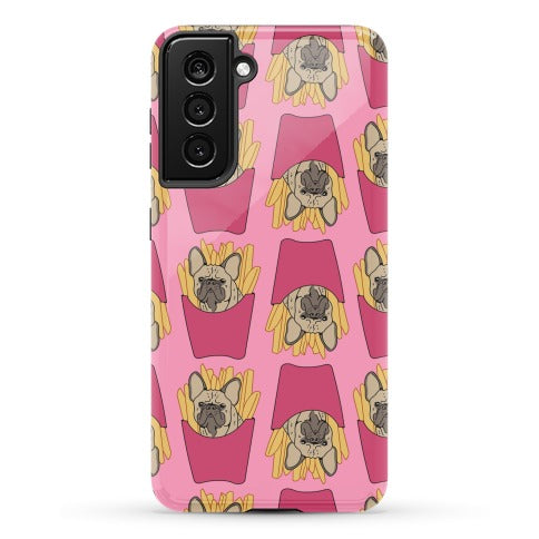 French Fry French Bulldog Pattern Phone Case