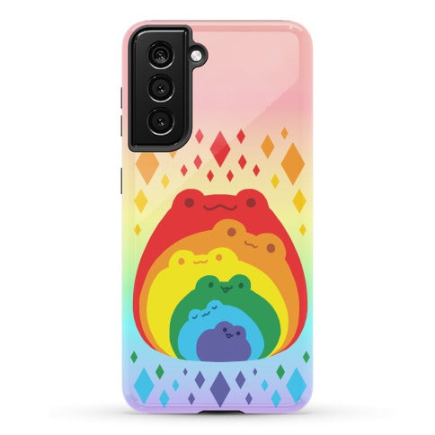 Frogs In Frogs In Frogs Rainbow Phone Case