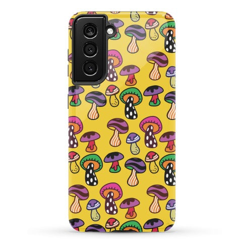 Funky Mushroom Pattern Phone Case